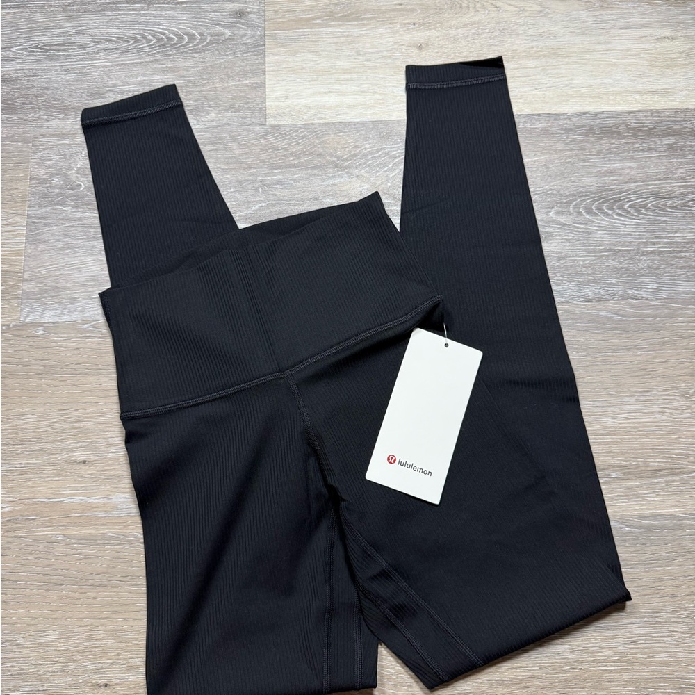 Lululemon Align Ribbed HR Pant 28” - Black - Picture 2 of 7